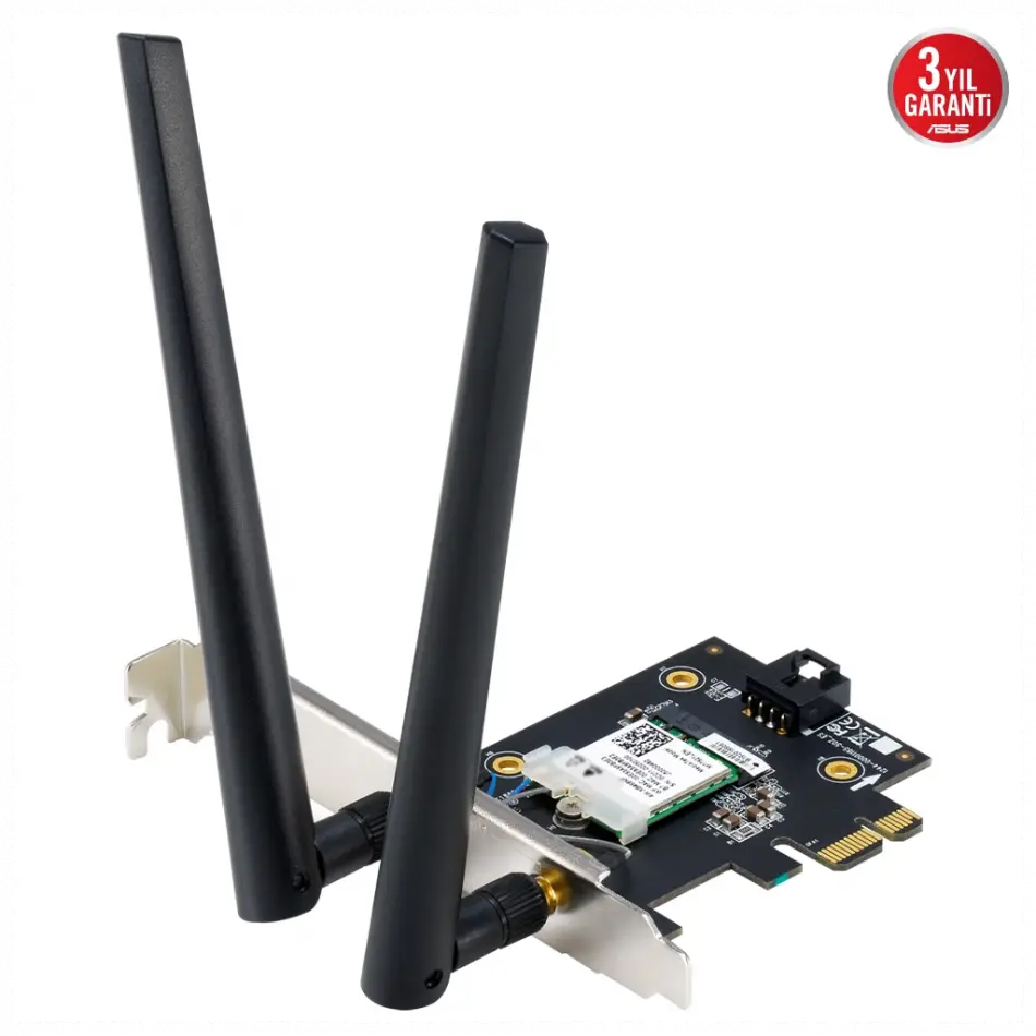 Asus Pce-be6500, Be6500, 2xanten, 6500mbps, Tri-bant, 6ghz Wifi 7, Bluetooth V5.4, Wpa3, Pcı-express X1, Pcıe Adapter