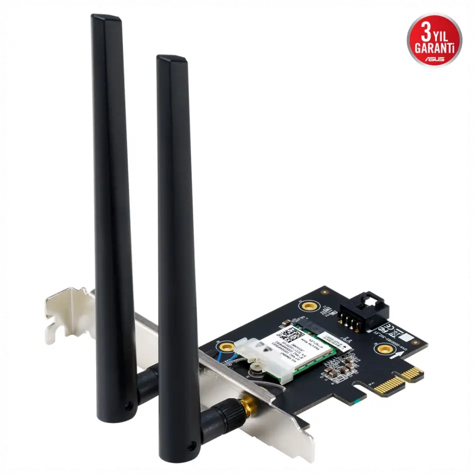 Asus Pce-be6500, Be6500, 2xanten, 6500mbps, Tri-bant, 6ghz Wifi 7, Bluetooth V5.4, Wpa3, Pcı-express X1, Pcıe Adapter