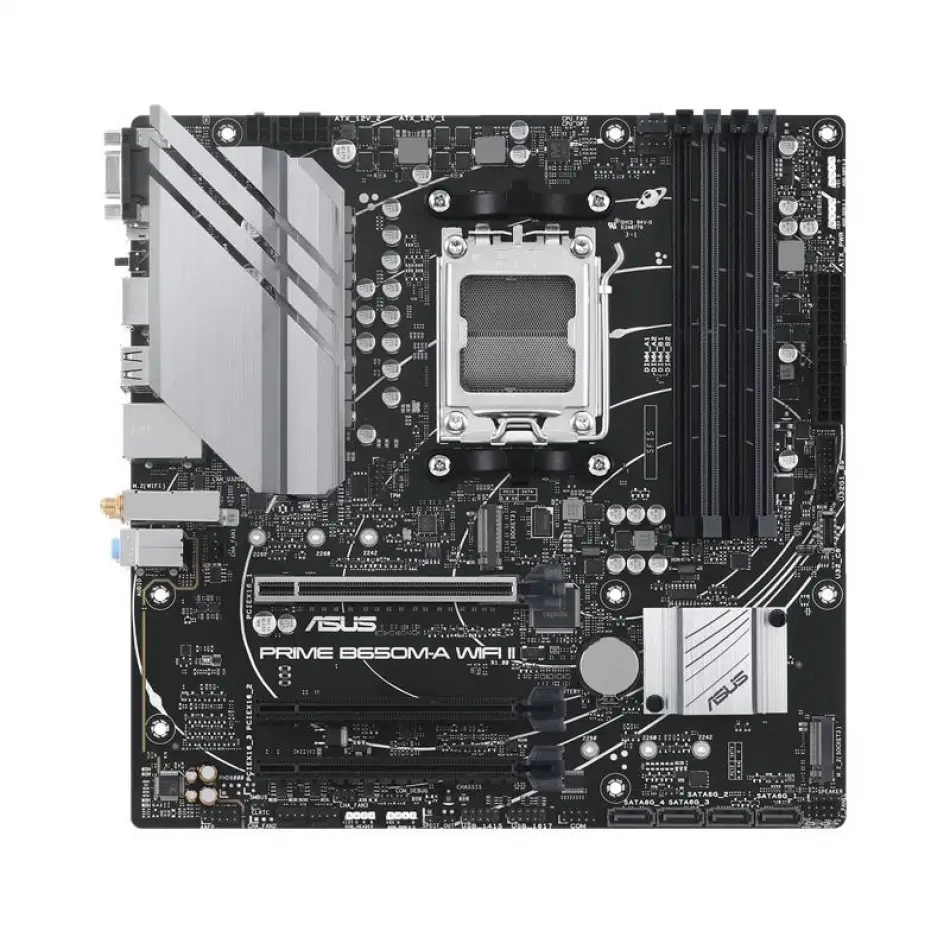 Asus Prıme B650m-a Wıfı Iı Ddr5 6400mhz 1xvga 1xhdmı 1xdp 2xm.2 Usb 3.2 Matx Am5(amd Am5 9000/8000/7000 Seri İle Uyumlu)