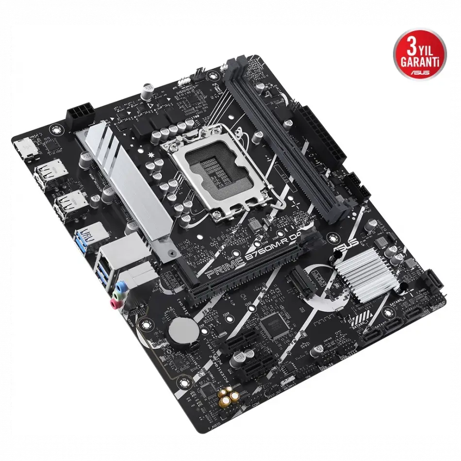 Asus Prıme B760m-r D4, 2xddr4, 2x M.2, Hdmı, 12-13-14.nesil, Lga1700 Soket, Anakart