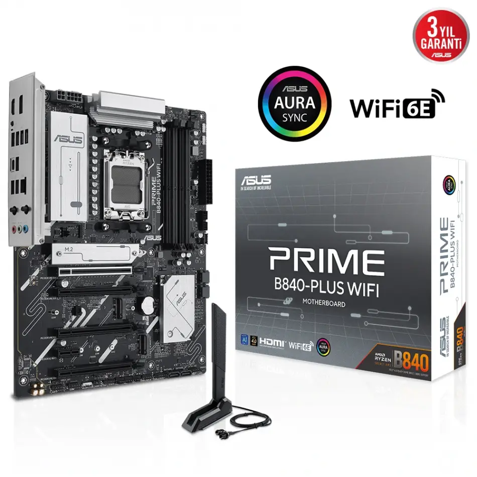 Asus Prıme B840-plus Wıfı Amd  Ddr5 Atx Anakart