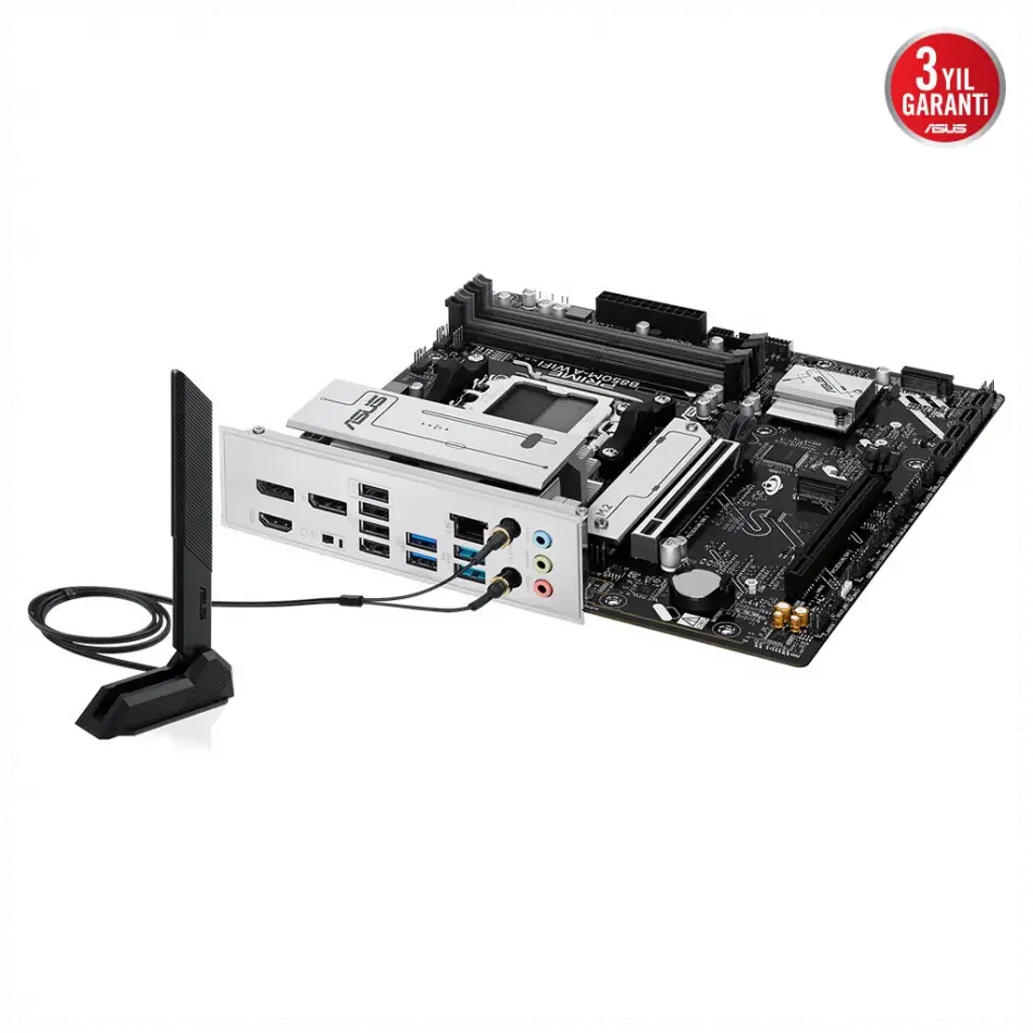 Asus Prıme B850m-a Wıfı, 4xddr5, 3xm.2, 2xdp, Hdmı, Type-c, Wi-fi 6, Bluetooth 5.3, Am5 Soket Anakart
