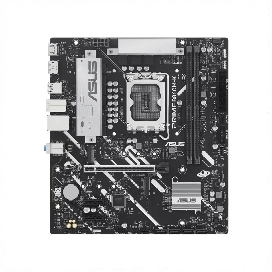 Asus Prıme B860m-k, 8800mhz, 2xddr5 2xm.2, Hdmı, Dp, Intel Core Ultra Cpu(seri 2), Lga1851 Soket Anakart