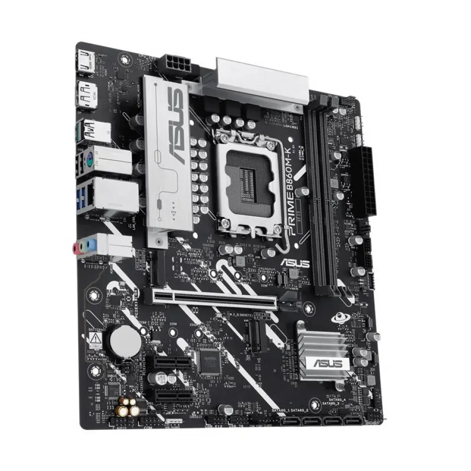 Asus Prıme B860m-k Ddr5 8800mt/s 1xhdmı 1xdp 2xm.2 Usb 3.2 Matx 1851p (ıntel Ultra Processors Serıes 2)