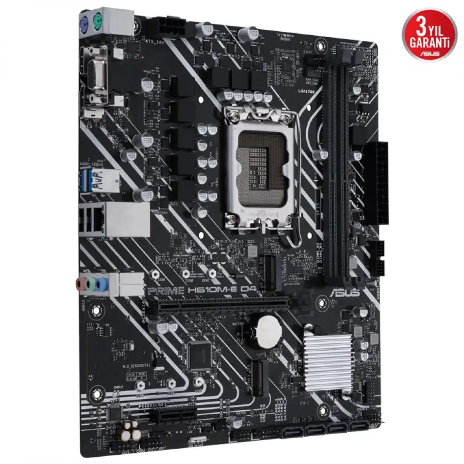 Asus Prıme H610m-e D4-csm Ddr4 3200mhz Dp Hdmı M.2 Matx 1700p