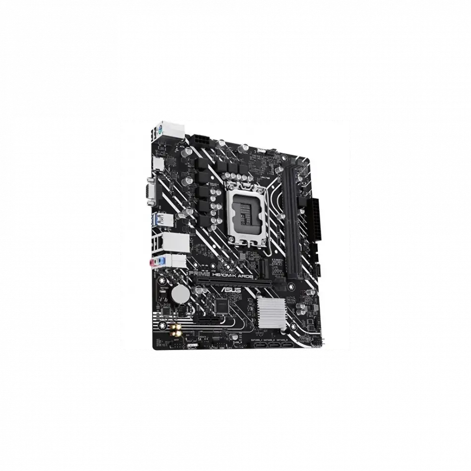 Asus Prıme H610m-k Argb, 2xddr5, M.2,d-sub, Hdmı,12-13.14.nesil, Lga1700 Soket, Anakart