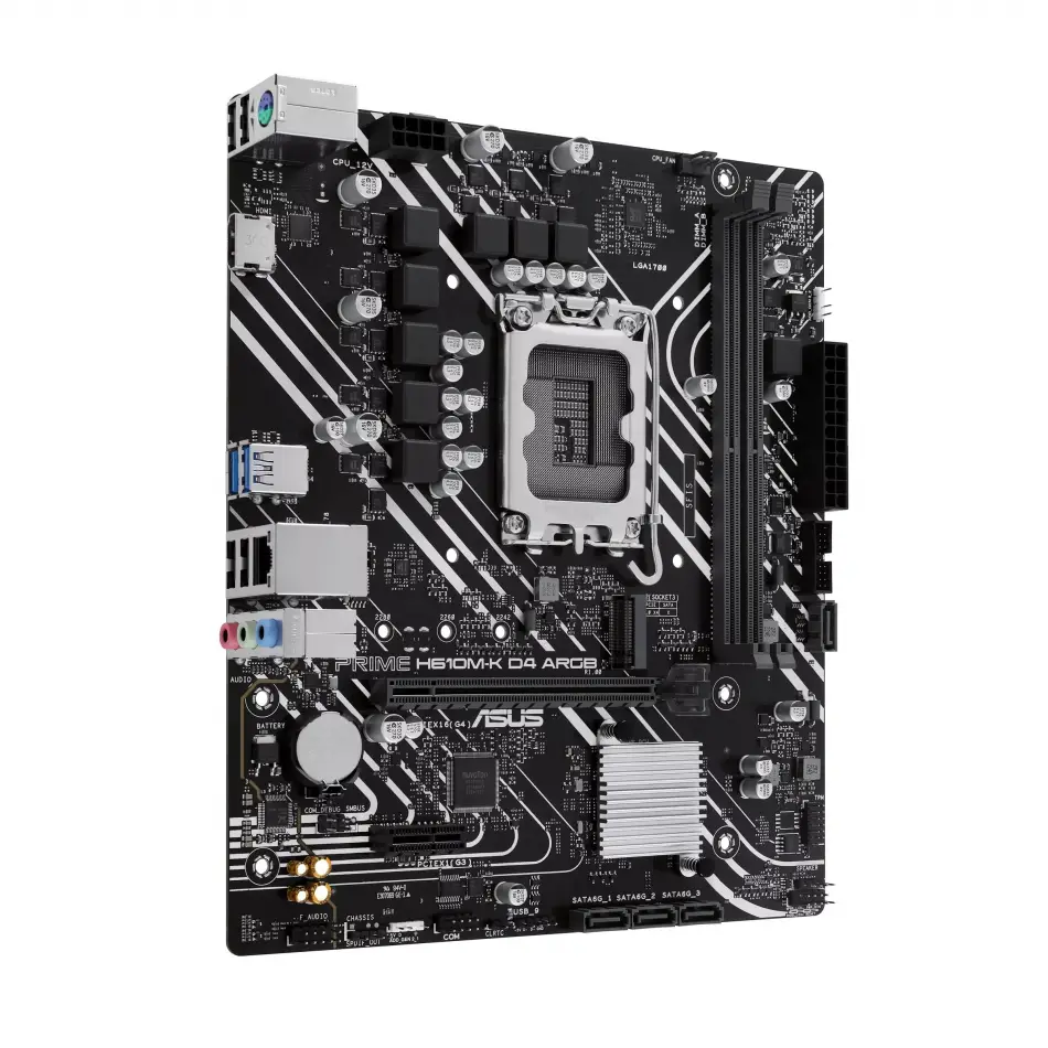Asus Prime H610m-k Argb Ddr4 1700p Hdmi M2
