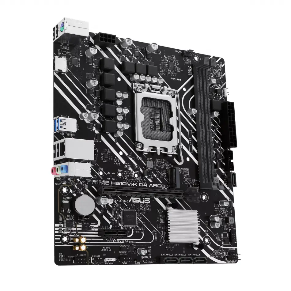 Asus Prime H610m-k Argb Ddr4 1700p Hdmi M2