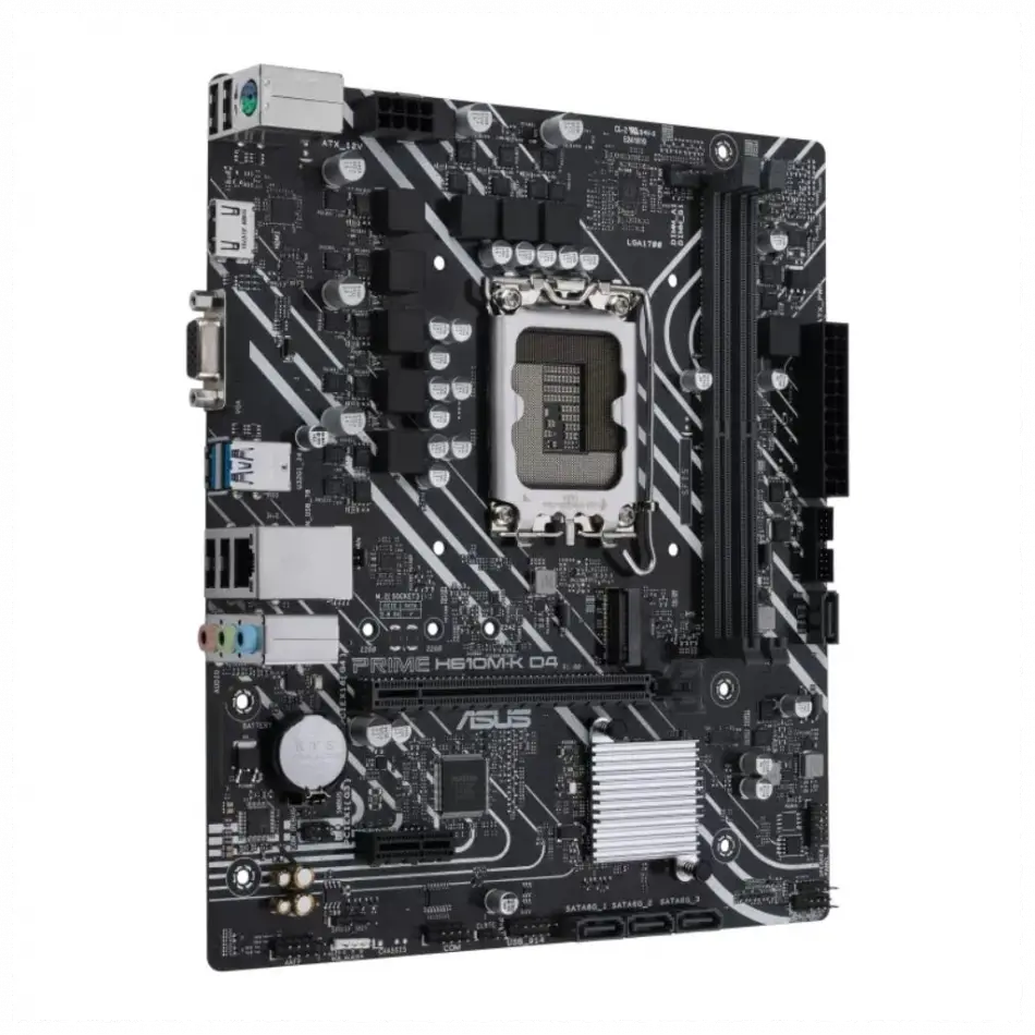 Asus Prıme H610m-k D4 Argb, 2xddr4, M.2, Hdmı, 12-13.14.nesil, Lga1700 Soket, Anakart