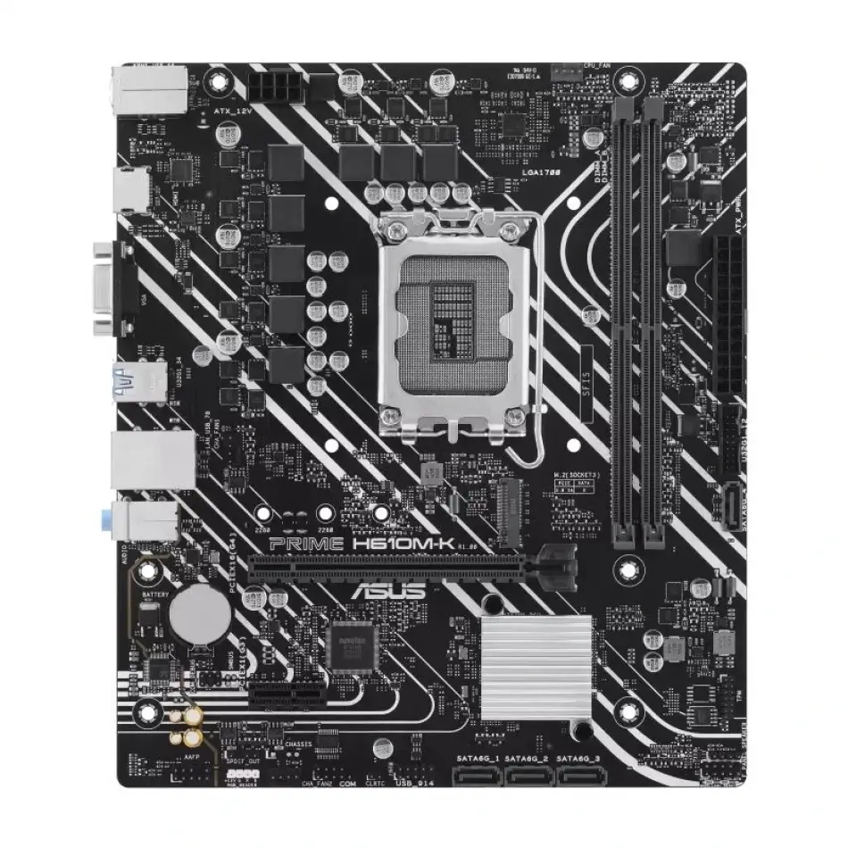 Asus Prime H610m-k Ddr5 1700p 5600 Hdmi+vga+m2+gig