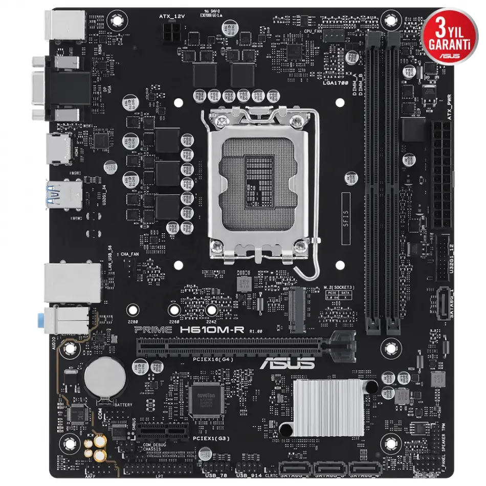 Asus Prıme H610m-r D5-sı  Ddr5  Matx 1700p