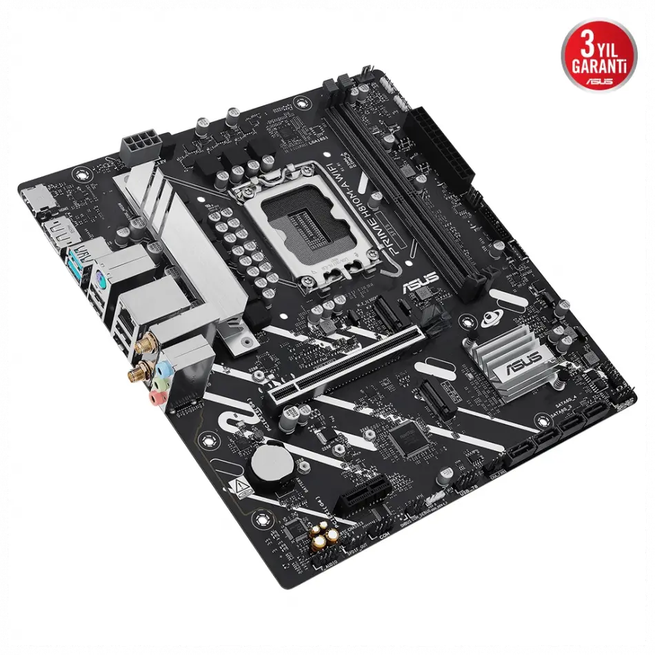 Asus Prıme H810m-a Wıfı, 2xddr5, 2x M.2, Hdmı, Dp, Wi-fi 6, Bluetooth 5.3, Intel Core Ultra Cpu(seri 2), Lga1851 Soket, Atx Anakart