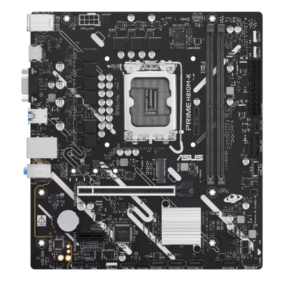 Asus Prıme H810m-k Ddr5 6400mt/s 1xvga 1xhdmı 1xm.2 1851p Matx (ıntel Ultra Processors Serıes 2)