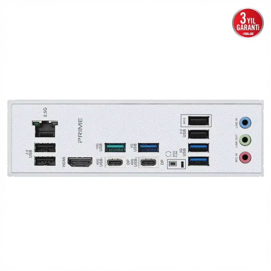 Asus Prıme X870-p, 4xddr5, 4xm.2, Hdmı, Dp, Type-c, Am5 Soket Gamıng Anakart