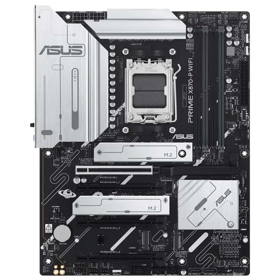 Asus Prıme X870-p Wıfı Ddr5 8000mhz 1xhdmı 2xusb4 4xm.2 Atx Am5 (amd Am5 9000/8000/7000 Serileri İle Uyumlu)