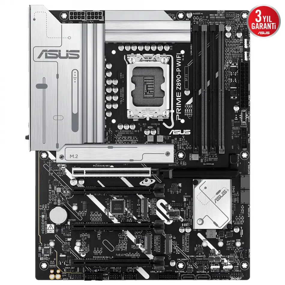 Asus Prıme Z890-p Wıfı Ddr5 4xm2 Usb3.2 Rgb Lan Atx