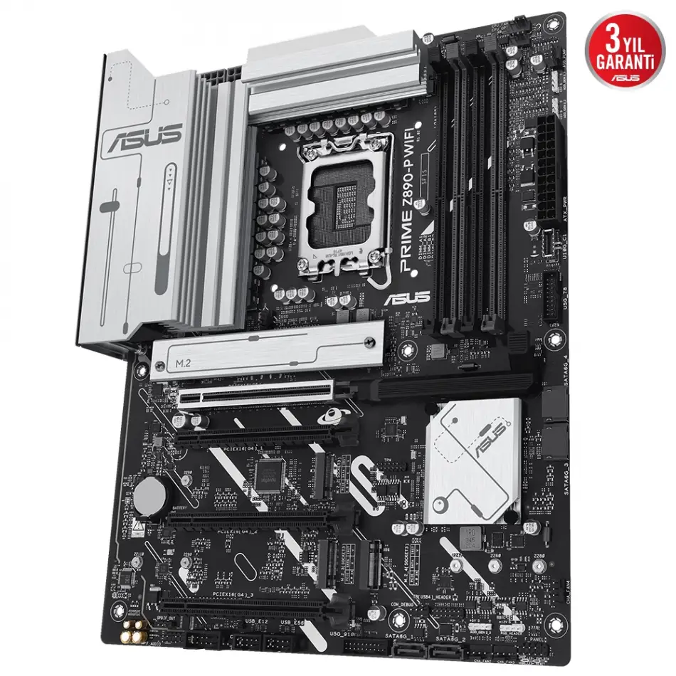 Asus Prıme Z890-p Wıfı Ddr5 4xm2 Usb3.2 Rgb Lan Atx