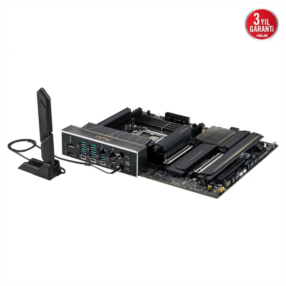 Asus Proart X870e-creator Wıfı, 4xddr5, 4xm.2, Hdmı, Dp, Type-c, Pcıe 5.0, Wi-fi 7, Bluetooth V5.4, Am5 Soket Gamıng Anakart