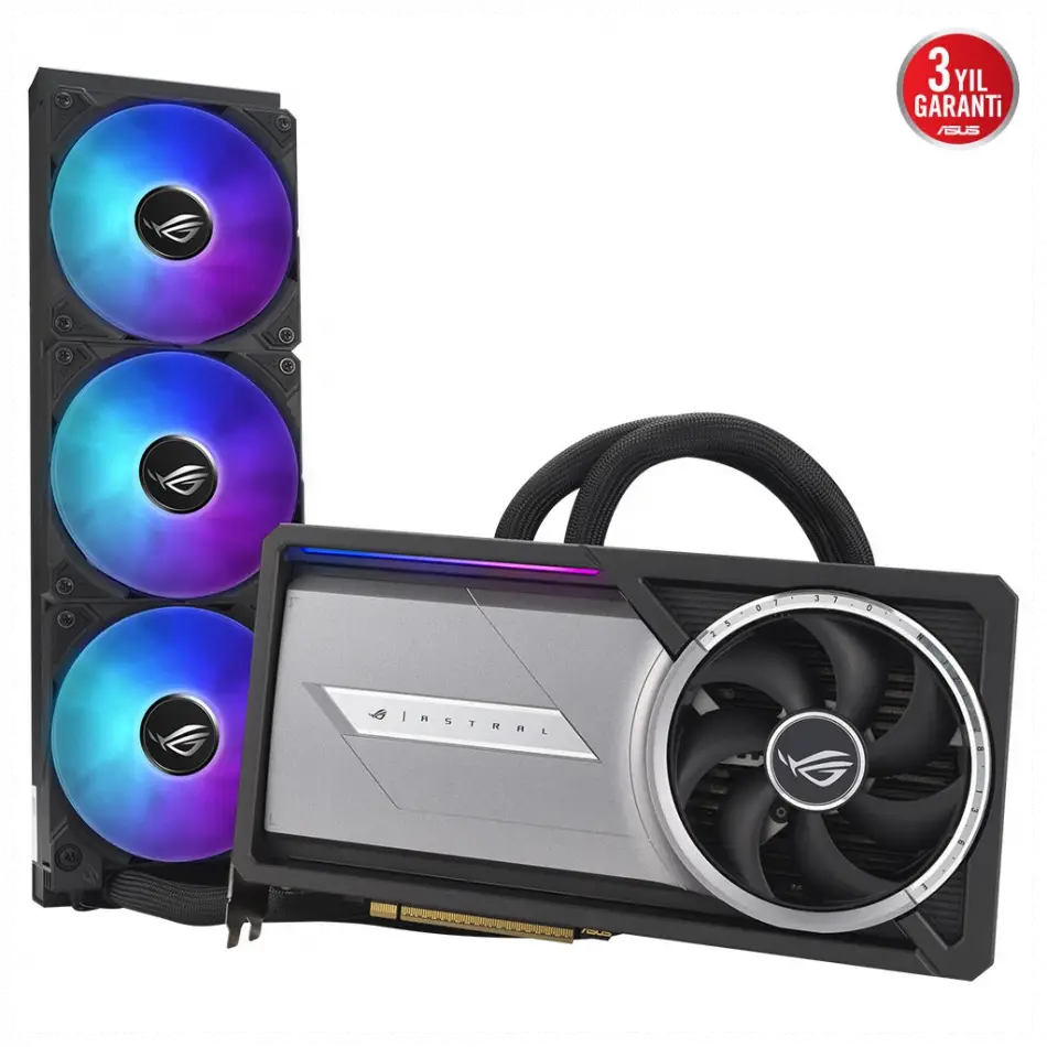Asus Rog-astral-lc-rtx5090-o32g-gamıng, 32gb, 512bit, Gddr7, 2xhdmı, 3xdp Gamıng Ekran Kartı