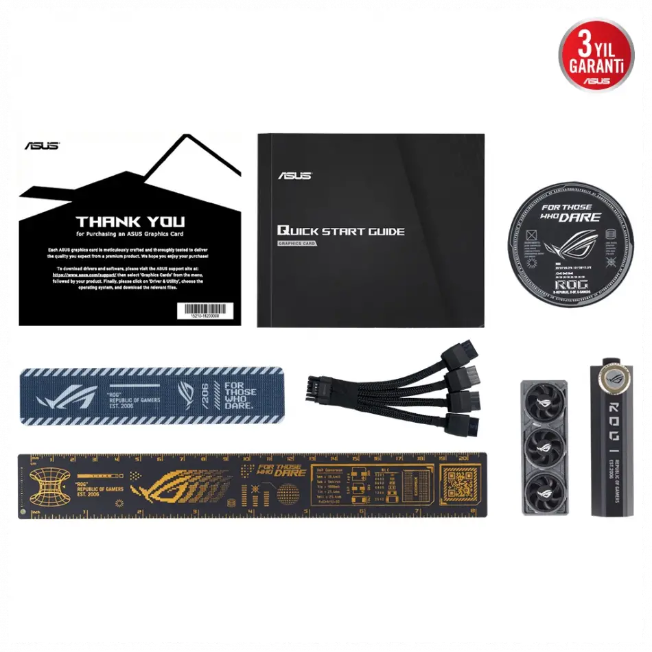 Asus Rog-astral-rtx5090-o32g-gamıng, 32gb, 512bit, Gddr7, 2xhdmı, 3xdp Gamıng Ekran Kartı