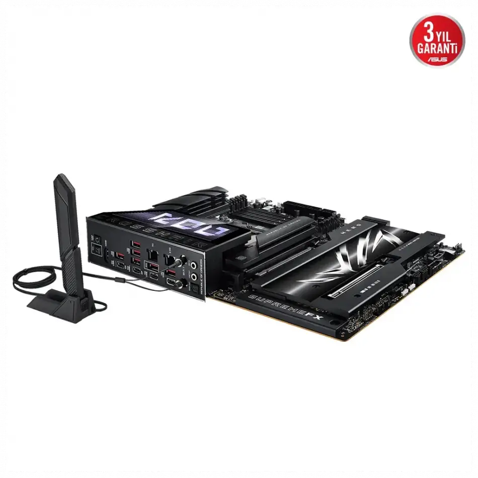 Asus Rog Crosshaır X870e Hero, 4xddr5, 5xm.2, Hdmı, Dp, Type-c, Pcıe 5.0, 2xwi-fi 7, Bluetooth V5.4, Am5 Soket Gamıng Anakart