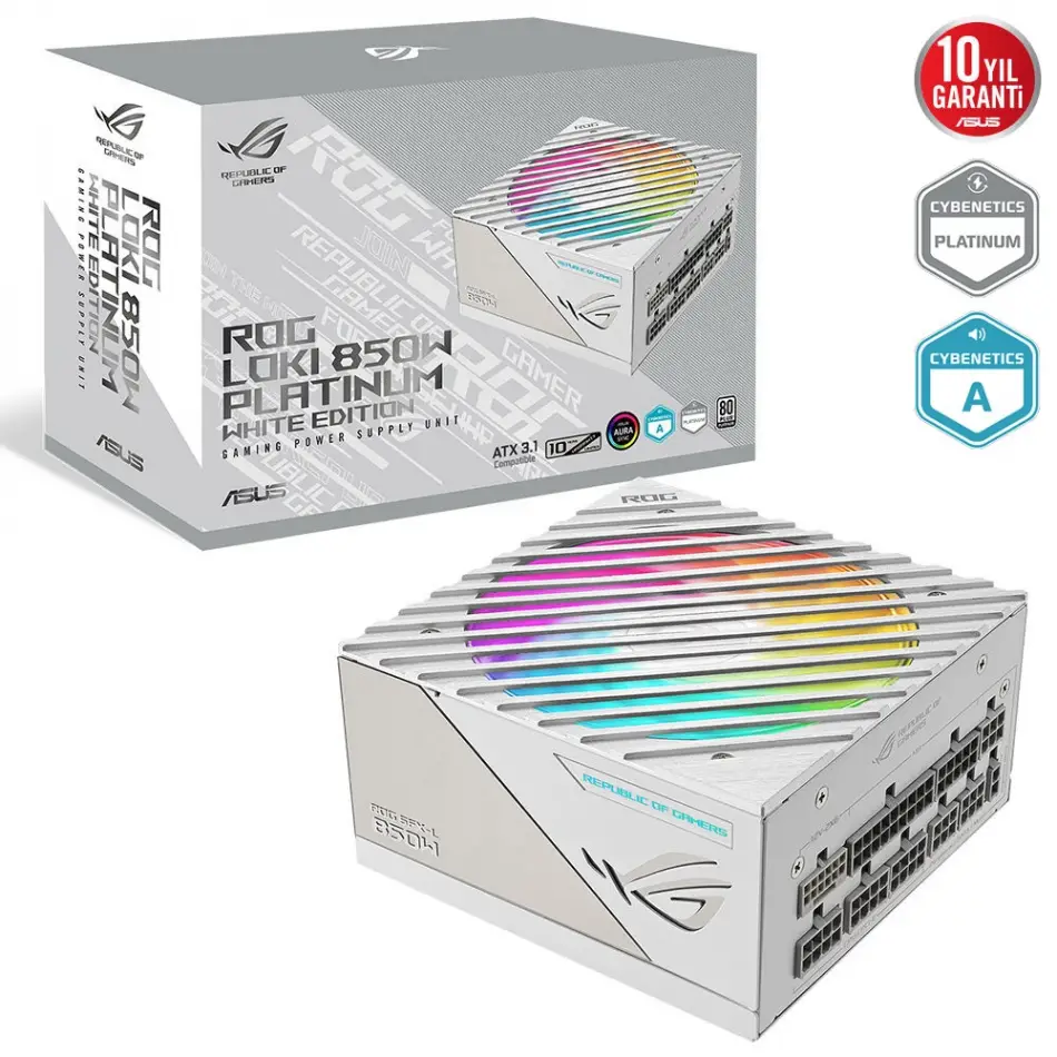 Asus Rog Lokı Sfx-l 850w Platınum Beyaz Psu