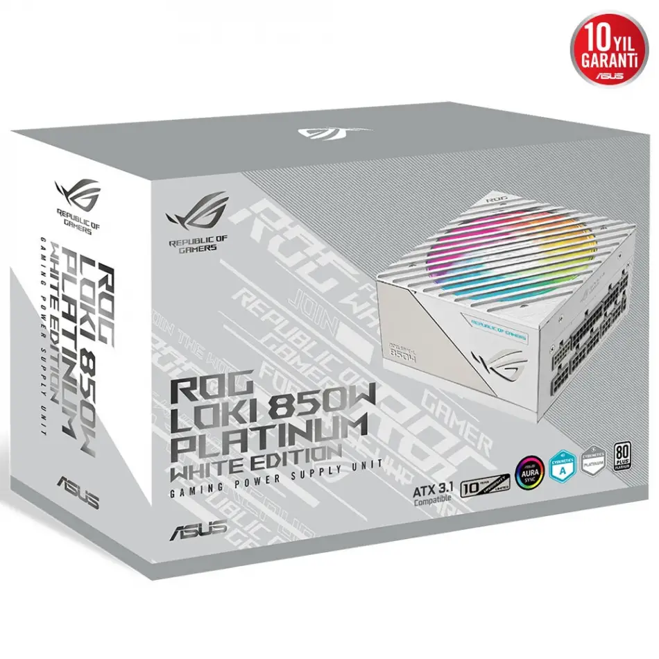 Asus Rog Lokı Sfx-l 850w Platınum Beyaz Psu