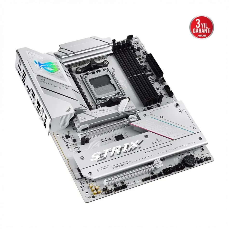 Asus Rog Strıx B850-a Gamıng Wıfı, 4xddr5, 4x M2, Hdmı, Dp, 2xtype-c, Wi-fi 7, Bluetooth V5.4, Am5 Soket Gamıng Anakart