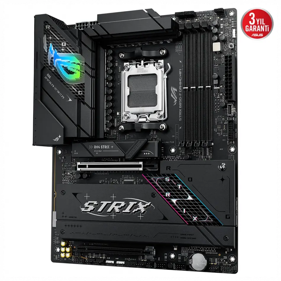 Asus Rog Strıx B850-f Gamıng Wıfı7 Neo, 4xddr5, 4x M2, Hdmı, Dp, 2xtype-c, Wi-fi 7, Bluetooth V5.4, Am5 Soket Gamıng Anakart