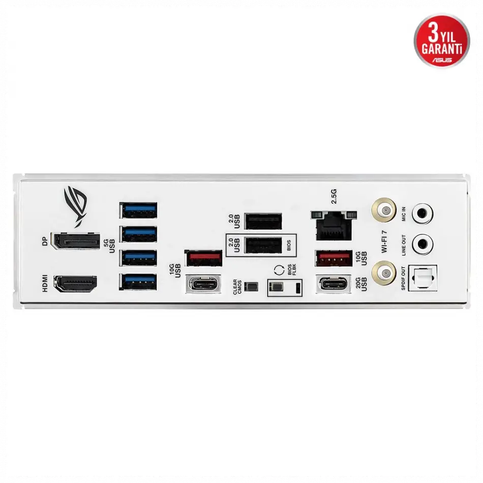 Asus Rog Strıx B850-g Gamıng Wıfı, 4xddr5, 4x M2, Hdmı, Dp, 2xtype-c, Wi-fi 7, Bluetooth V5.4, Am5 Soket Gamıng Anakart