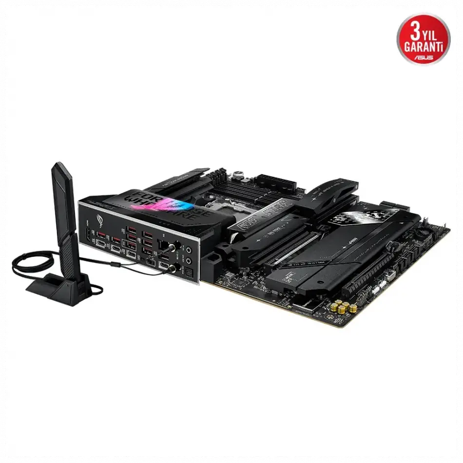 Asus Rog Strıx X870e-e Gamıng Wıfı, 4xddr5, 5xm.2, Hdmı, Dp, Type-c, Pcıe 5.0, 2xwi-fi 7, Bluetooth V5.4, Am5 Soket Gamıng Anakart