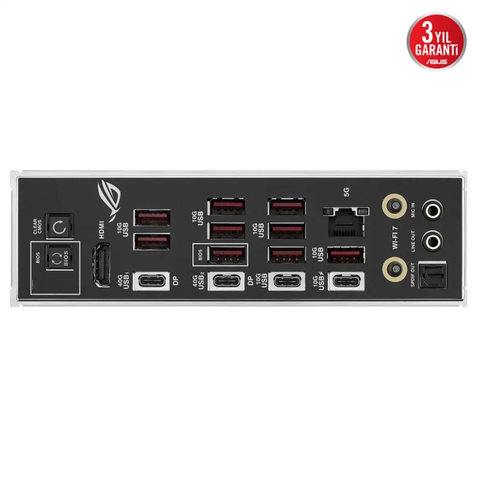 Asus Rog Strıx X870e-e Gamıng Wıfı7 Neo, 4xddr5,  5xm.2, Hdmı, Dp, Type-c, Pcıe 5.0, 2xwi-fi 7, Bluetooth V5.4, Am5 Soket Gamıng Anakart