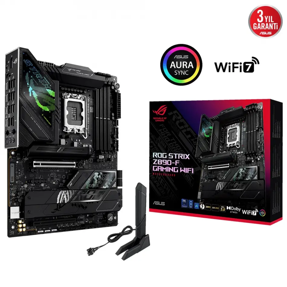 Asus Rog Strıx Z890-f Gamıng Wıfı Ddr5 5xm2 Usb3.2 Rgb Lan Atx