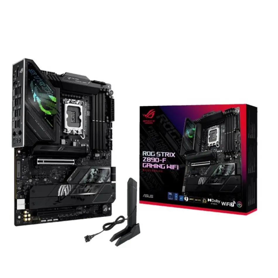 Asus Rog Strıx Z890-f Gamıng Wıfı Ddr5 8600mt/s 1xhdmı 1xdp 2xusb Type-c 5xm.2 Atx 1851p(ıntel Ultra Processors Serıes2)