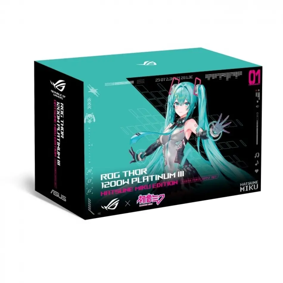 ASUS ROG-THOR-1200P3-MIKU PLATINUM III 1200W PSU