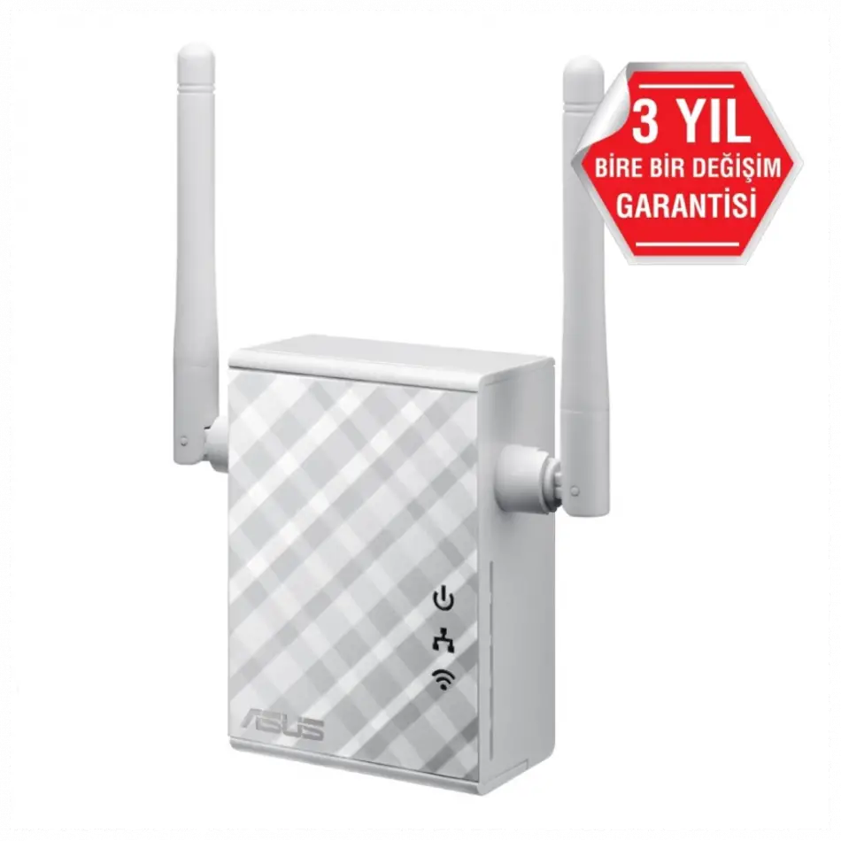 Asus Rp-n12, N300, 300mbps, 2.4ghz Wps Butonu, 1port Megabit Lan, Menzil Genişletici