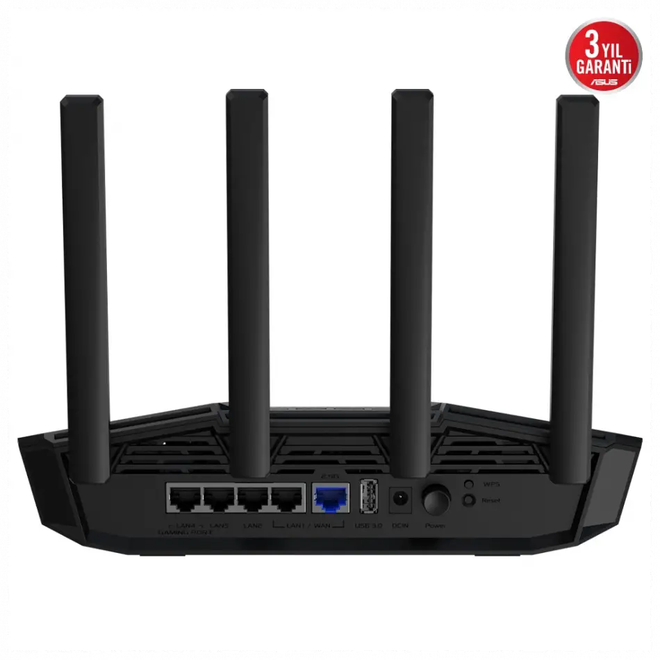 Asus Tuf-be3600, Be3600, 4 Port, 3600mbps, Dual Band, Wifi 7, Aimesh, Aiprotection Pro, Gamıng Extendable Router