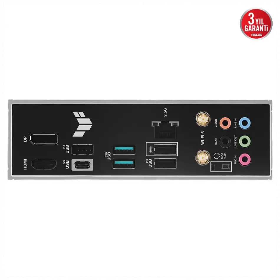 Asus Tuf Gamıng A620-pro Wıfı, 4xddr5, 2x M.2, Hdmı, Dp, Type-c, Am5 Soket Gamıng Anakart