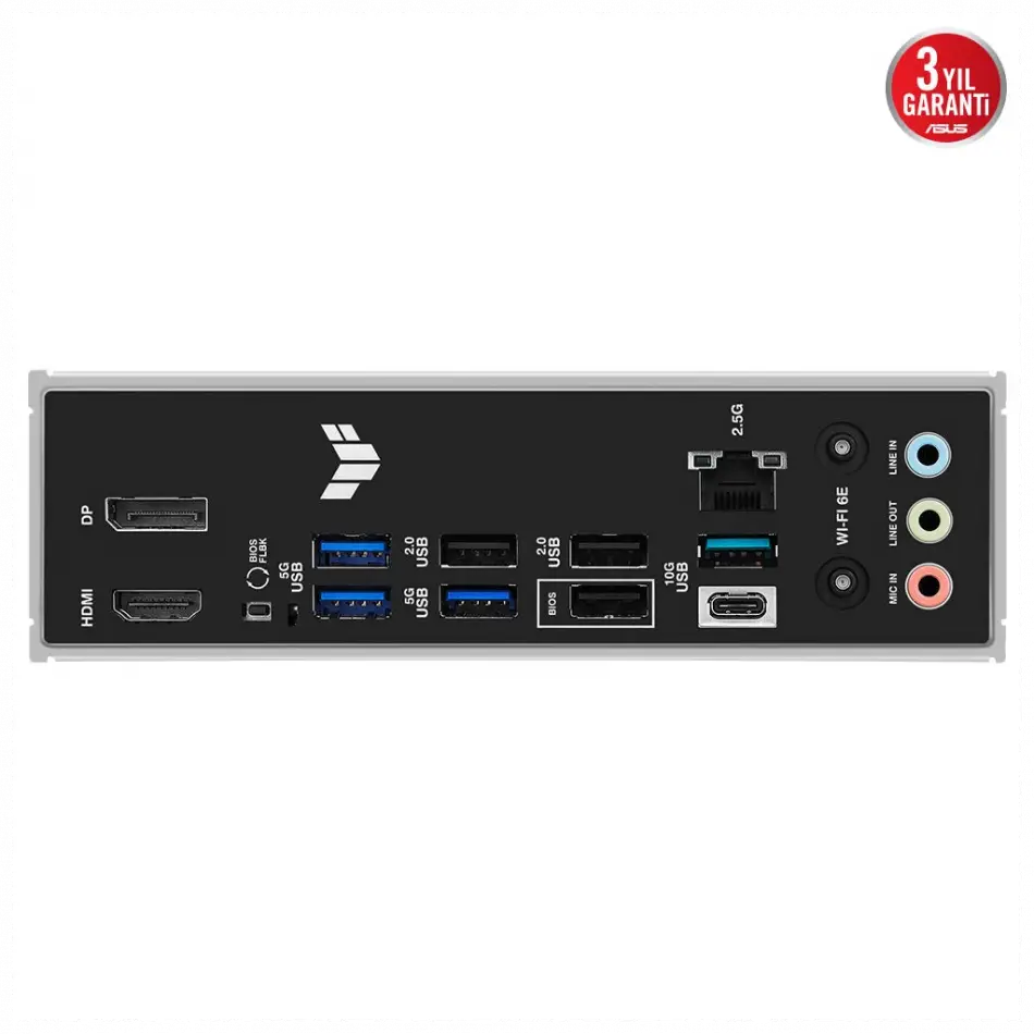 Asus Tuf Gamıng B650e-e Wıfı, 4xddr5, 3xm.2, Dp, Hdmı, Type-c, Wi-fi 6e, Bluetooth V5.3, Am5 Soket Gaming Anakart