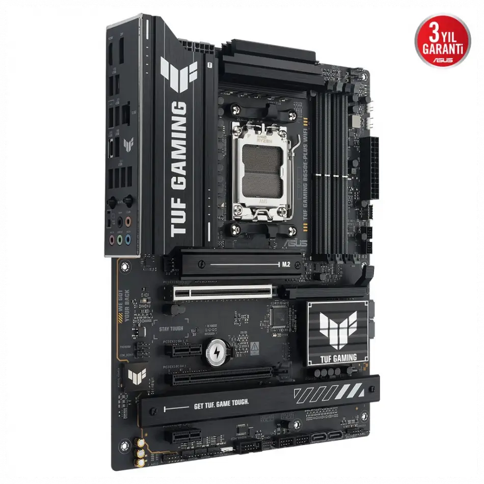 Asus Tuf Gamıng B650e-plus Wıfı, 4xddr5, 3xm.2, Dp, Hdmı, Type-c, Wi-fi 6e, Bluetooth V5.3, Am5 Soket Gaming Anakart