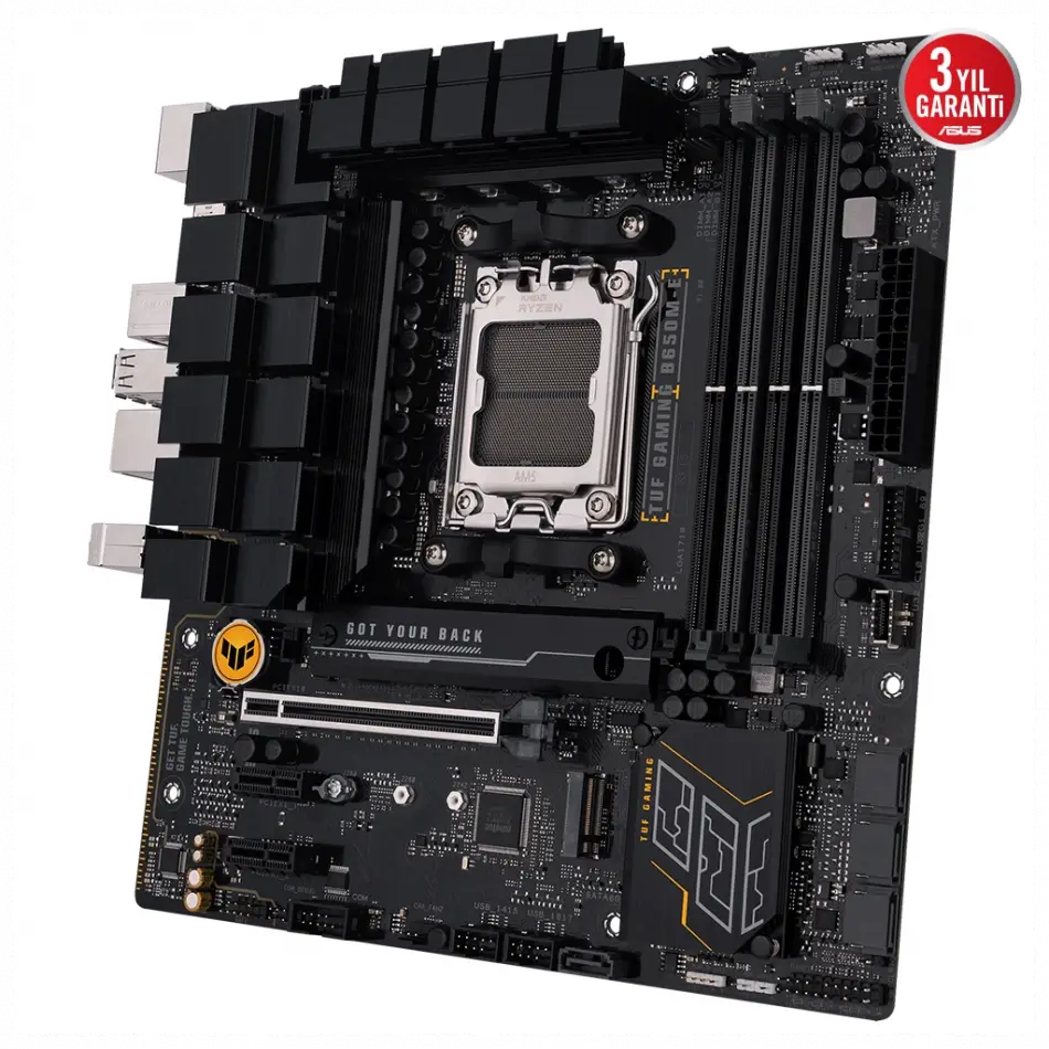 Asus Tuf Gamıng B650m-e, 4xddr5, 2x M.2, Hdmı, 2xdp, Type-c, Am5 Soket Gamıng Anakart