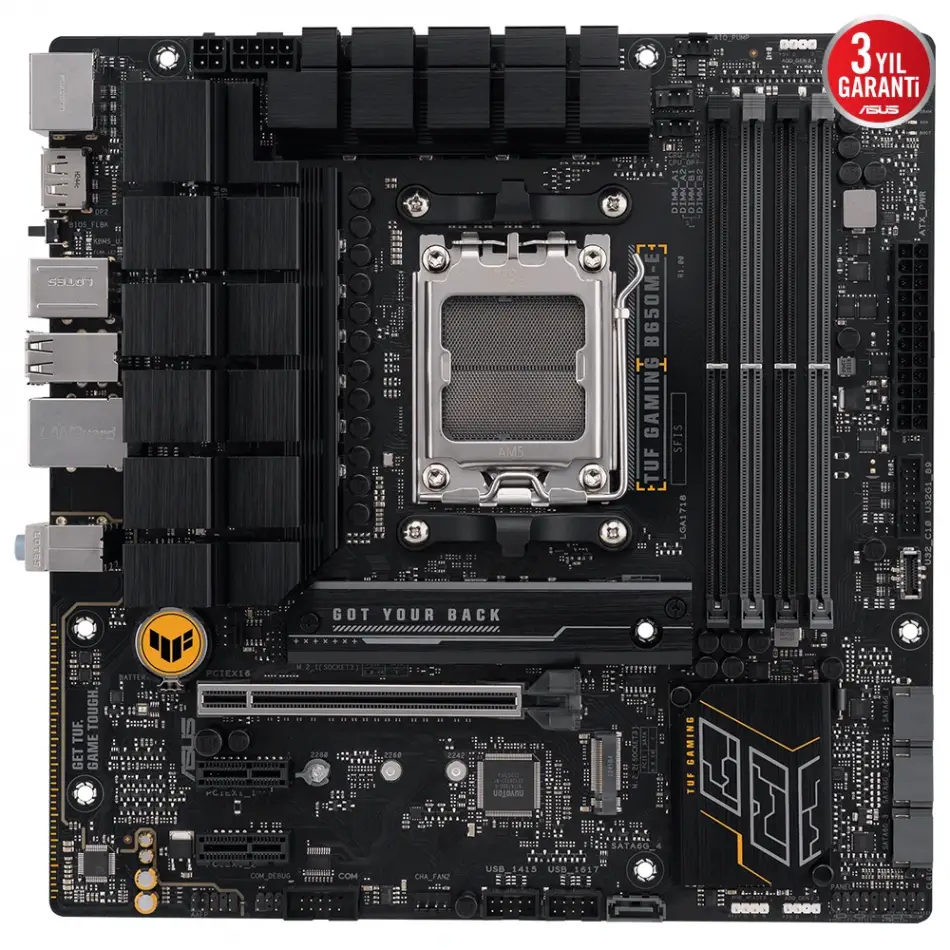 Asus Tuf Gamıng B650m-e Ddr5 6400+(oc) Dp Hdmı M.2 Am5