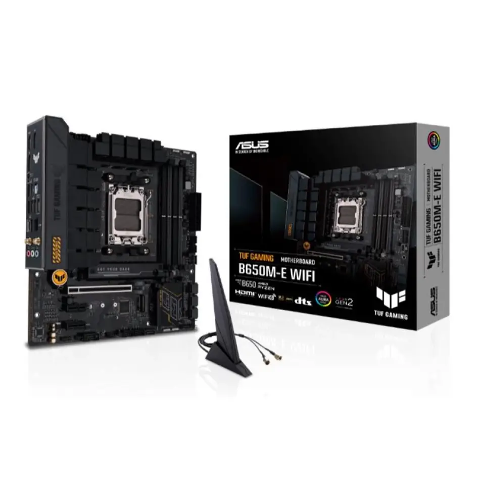 Asus Tuf Gamıng B650m-e Wıfı Ddr5 6400mhz 1xhdmı 2xdp 2xm.2 Usb 3.2 Matx Am5(amd Am5 9000/8000/7000 Serileri İle Uyumlu)