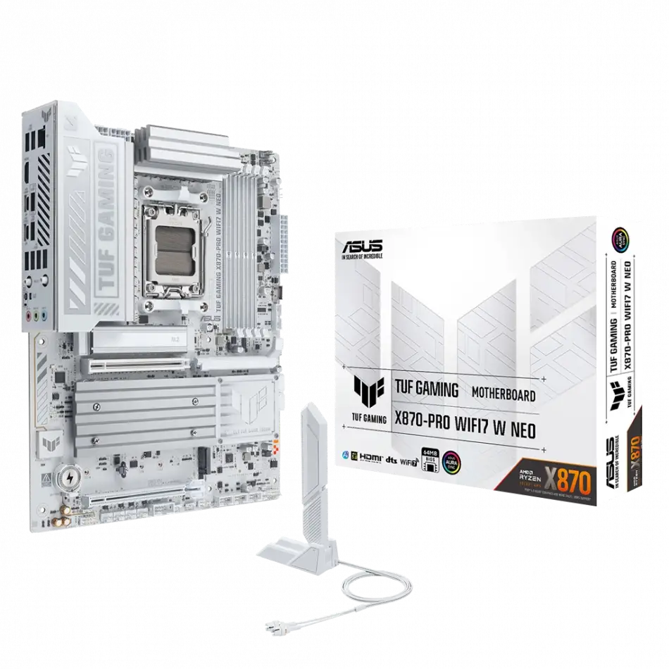 Asus Tuf Gamıng B850-pro Wıfı7 W Neo, 4xddr5, 3x M.2, Hdmı, Dp, Type-c, Wi-fi 7, Bluetooth V5.4, Am5 Soket Gamıng Anakart