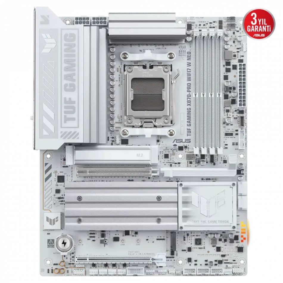 Asus Tuf Gamıng B850-pro Wıfı7 W Neo, 4xddr5, 3x M.2, Hdmı, Dp, Type-c, Wi-fi 7, Bluetooth V5.4, Am5 Soket Gamıng Anakart