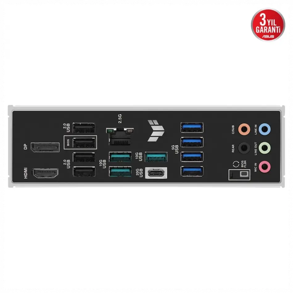 Asus Tuf Gamıng B850m-plus, 4xddr5, 3x M.2, Hdmı, Dp, Type-c, Am5 Soket Gamıng Anakart