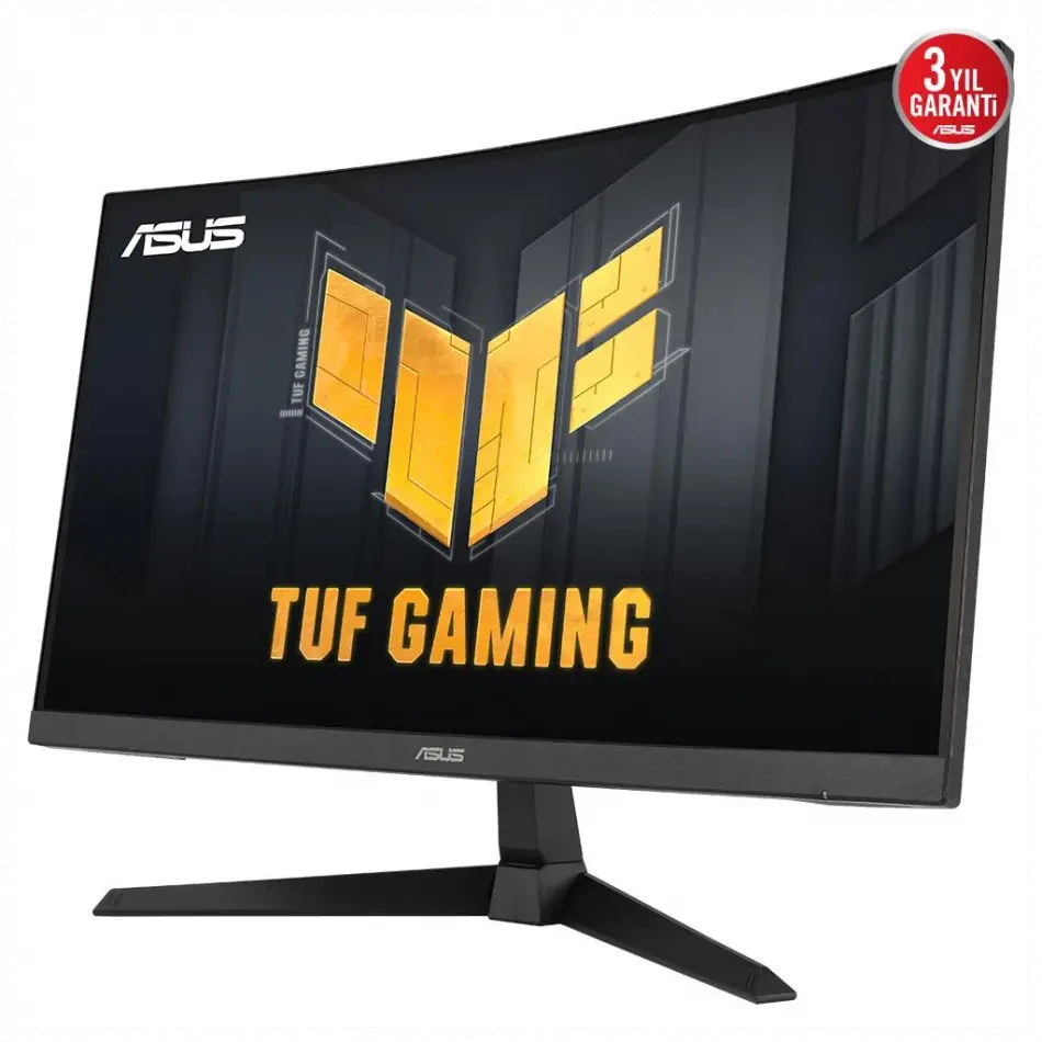 Asus Tuf Gamıng Vg27vQ3b 27 1ms, 180hz, Full Hd, Curved, Dp, 2xhdmı, Hoparlör, Fast Va Panel, Düşük Mavi Işık, Freesync Premium, Gamıng Monitör