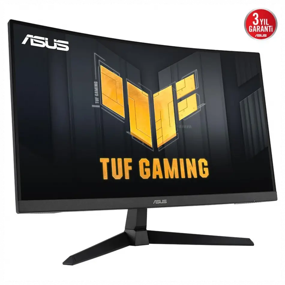 Asus Tuf Gamıng Vg27vQ3b 27 1ms, 180hz, Full Hd, Curved, Dp, 2xhdmı, Hoparlör, Fast Va Panel, Düşük Mavi Işık, Freesync Premium, Gamıng Monitör