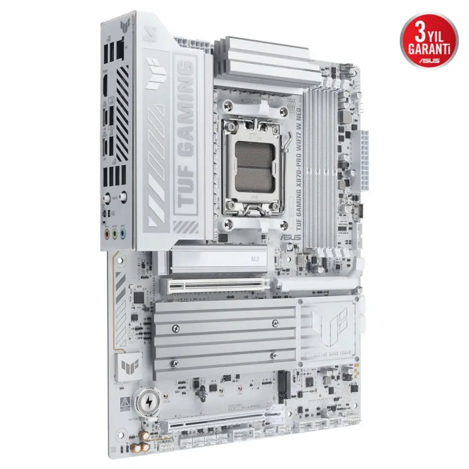 Asus Tuf Gamıng X870-pro Wıfı7 W Neo, 4xddr5, 4xm.2, Hdmı, Dp, Type-c, Wi-fi 7, Bluetooth V5.4, Am5 Soket Gamıng Anakart