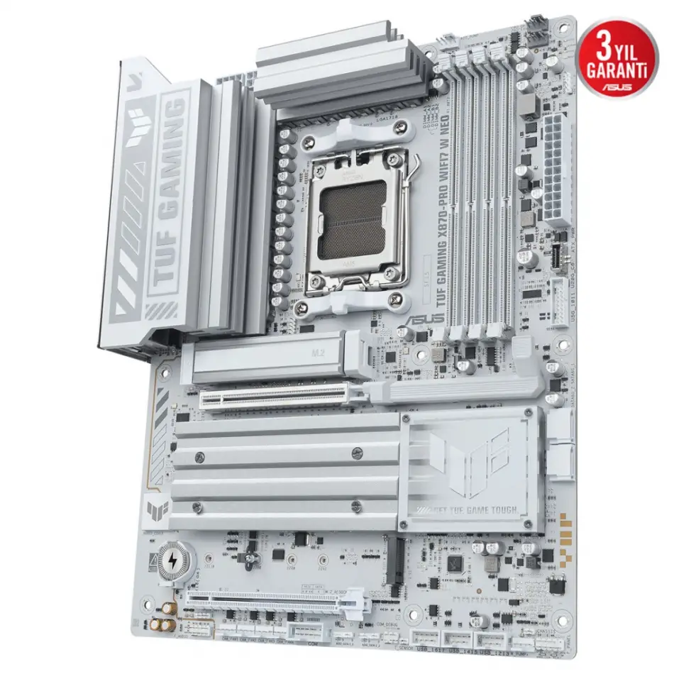 Asus Tuf Gamıng X870-pro Wıfı7 W Neo, 4xddr5, 4xm.2, Hdmı, Dp, Type-c, Wi-fi 7, Bluetooth V5.4, Am5 Soket Gamıng Anakart